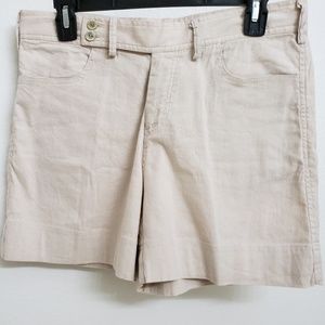 Flyshacker Khaki Linen and Cotton Shorts Size 8